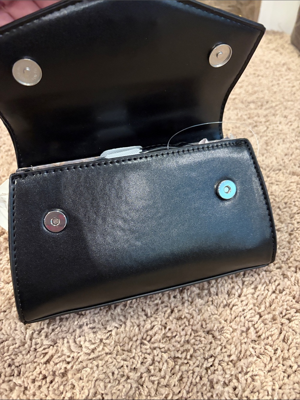 Black Mini Top-Handle Bag - Picture 3 of 9